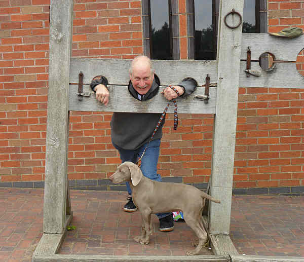 Stig and Kev at the Stocks