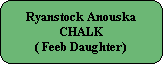 Ryanstock Anouska
CHALK
( Feeb Daughter)